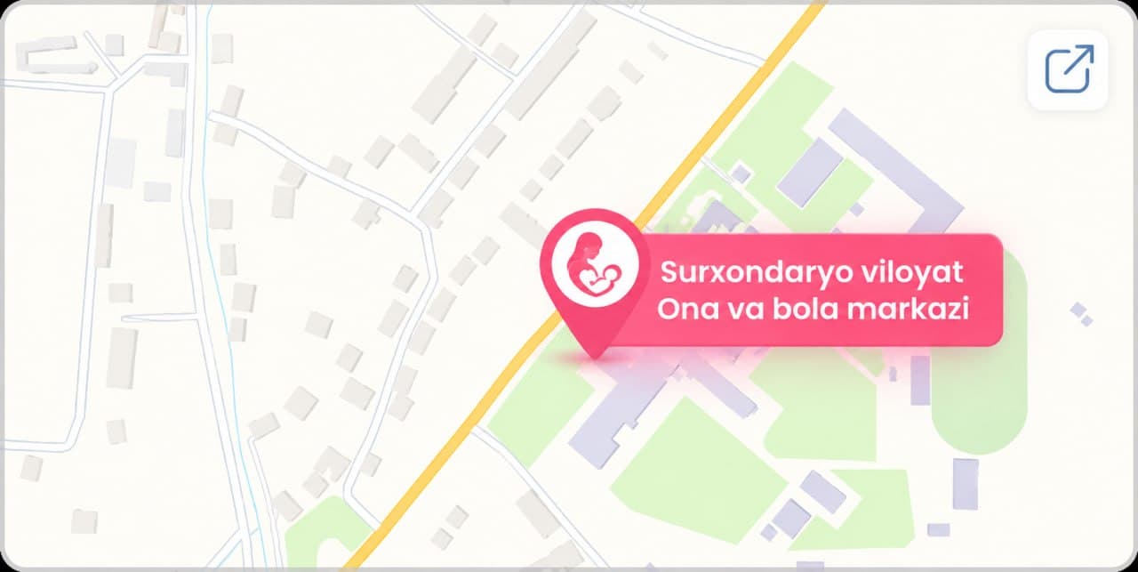 Centre location on the map